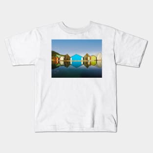 Boathouse on lake Kids T-Shirt